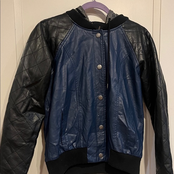 Jack by BB Dakota Navy and Black Bomber Jacket - Picture 1 of 5